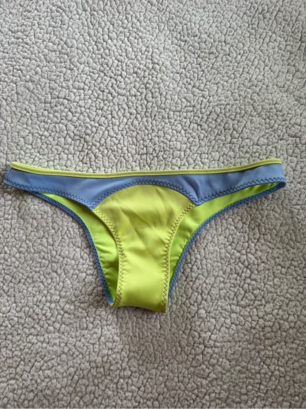 Victoria's Secret Lime Green and Light Blue Bikini Bottom
